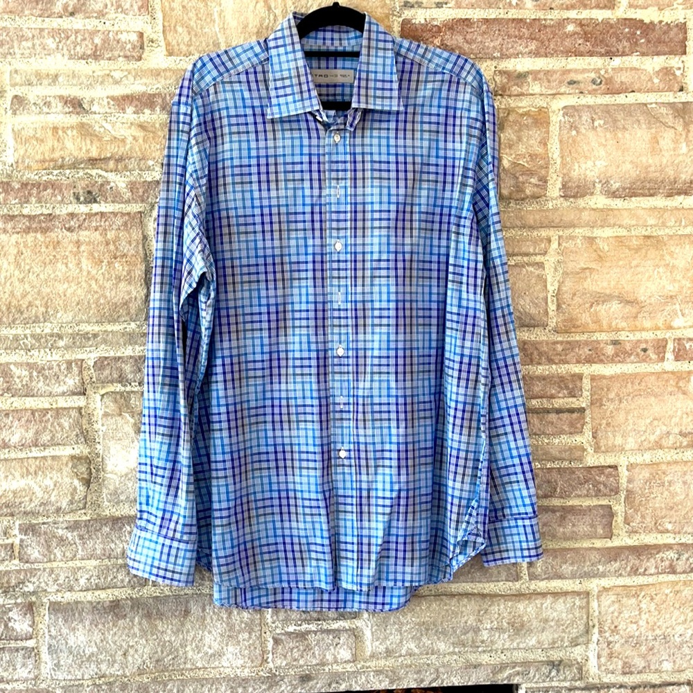Etro men’s long sleeve button down shirt 43EU